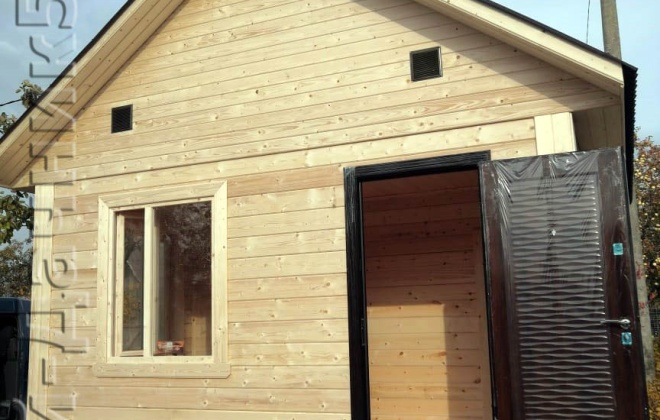 1 Брусовая баня Б-2, 4×4, 16 м², Московская область, Клинский район, СНТ Удача (1)